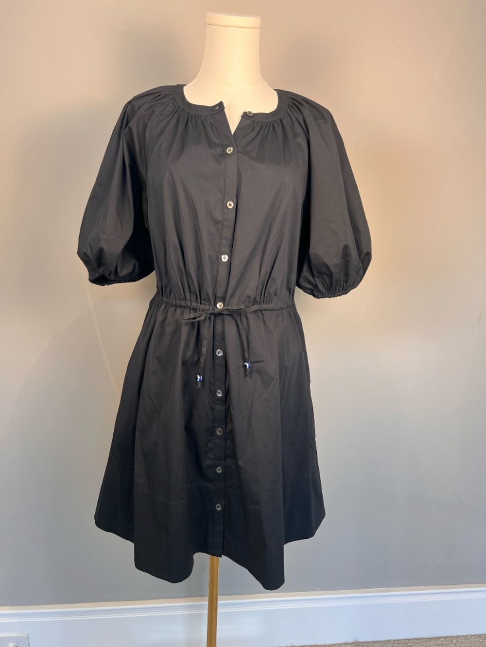 STAUD - Crewneck Black Mini Dress - Size 0 - Picture 1 of 5
